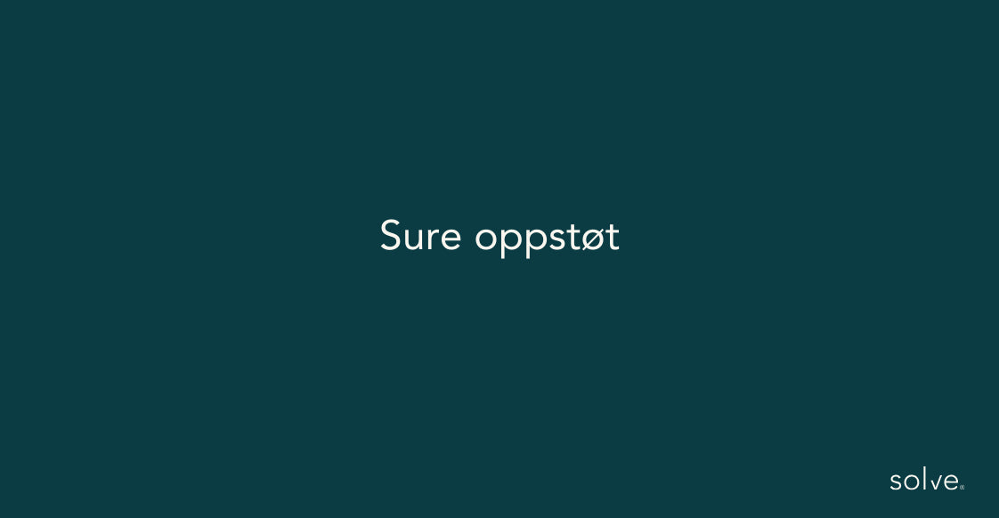 Sure oppstøt - solve