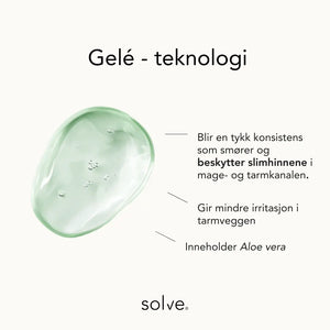 solve - Ulti mage - Gele teknologi som reduserer IBS- løs og treg mage pulver med probiotika, prebiotika og fordøyelsesenzymer - Blir tykk konsistens med Aloe vera