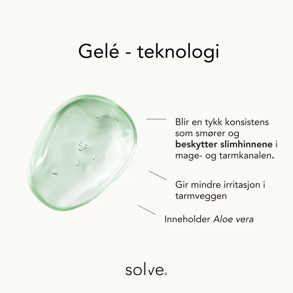 solve - Ulti mage - Gele teknologi som reduserer IBS- løs og treg mage pulver med probiotika, prebiotika og fordøyelsesenzymer - Blir tykk konsistens med Aloe vera
